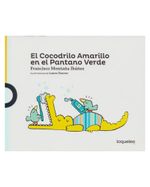el-cocodrilo-amarillo-en-el-pantano-verde