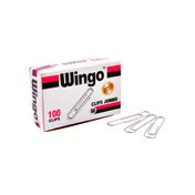 Clips metálicos jumbo 5100 Wingo x 100 unidades