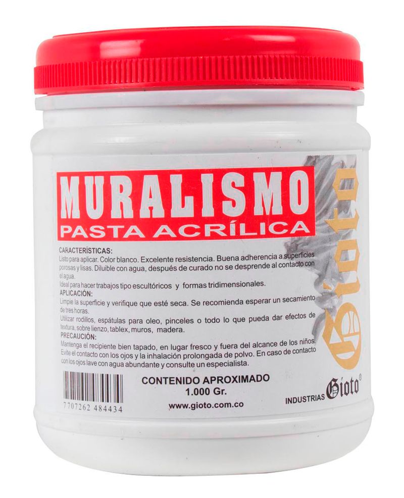 Pasta texturizadora de 550 ml para relieve y muralismo