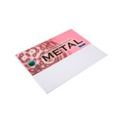 Papel gofrado carta textura de metal x 50 hojas