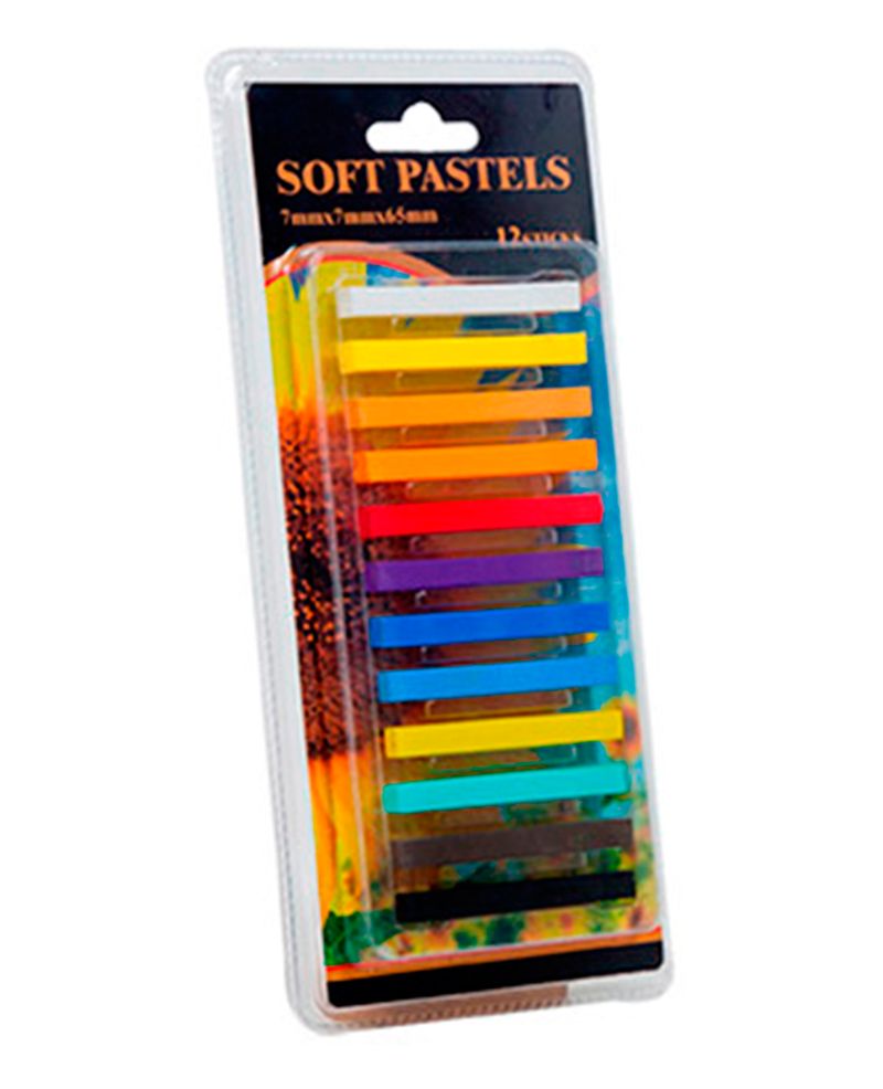 Estuche De Tizas Colores Pastel X 12 Unidades Tiziano