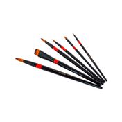 Set de pinceles mixtos de nailon x 6 unidades
