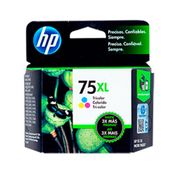 Cartucho de tinta HP 75XL Tricolor Original (CB338WL), 17 ml