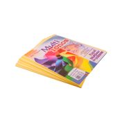 Papel multitonos amarillo pastel, tamaño carta, x 100 uds.