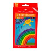 Plastilina larga x 12 uds. colores surtidos