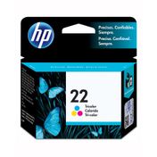 Cartucho de Tinta HP 22 Tricolor Original, 6 ml