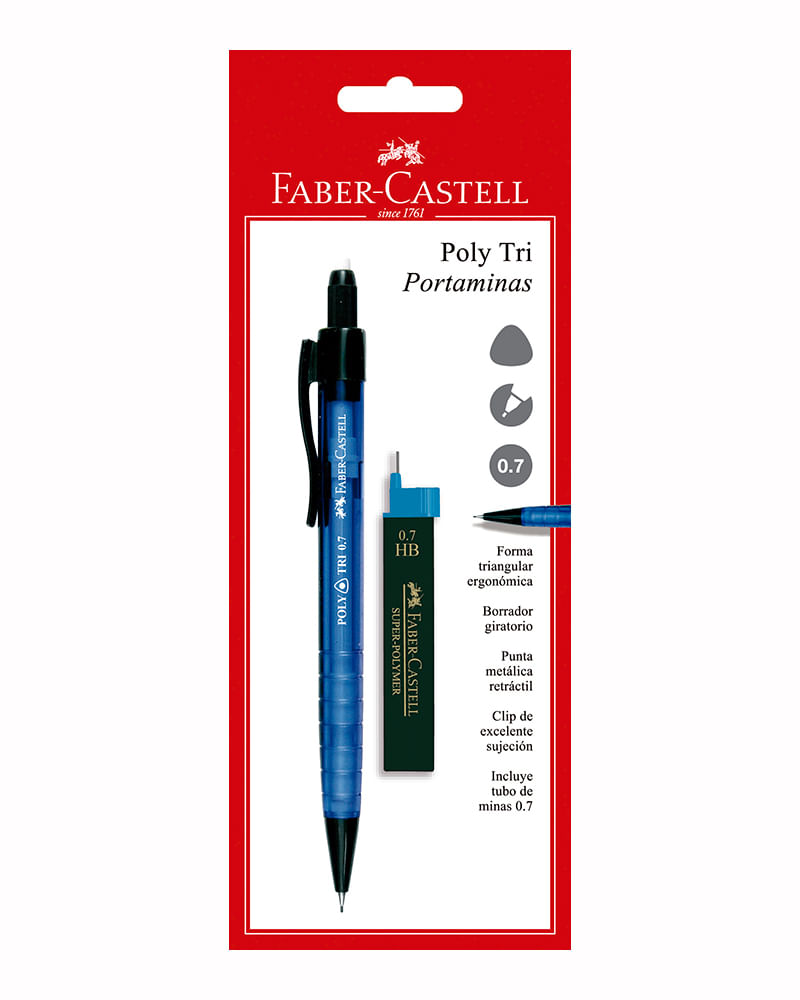 Faber-Castell Minas 0.7 Mm 2B Tubo 12 Unidades