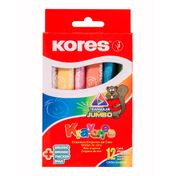 Crayola Jumbo Kores triangular, 12 unidades surtidas