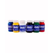 Estuche de vinilo escolar de 80 ml, 6 unidades