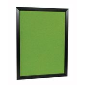 Cartelera de corcho verde de 60 cm, marco negro