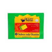 Sobres toda ocasión verdes x 25 unidades