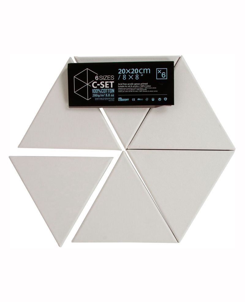 lienzo-bastidor-hexagono-6-pzs-blanco-langer-cset02-7701016137799