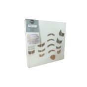 Panel para acuarela de 25.4 cm, boceto de plumas