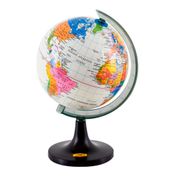 Globo terráqueo político, 23 cm (crema)