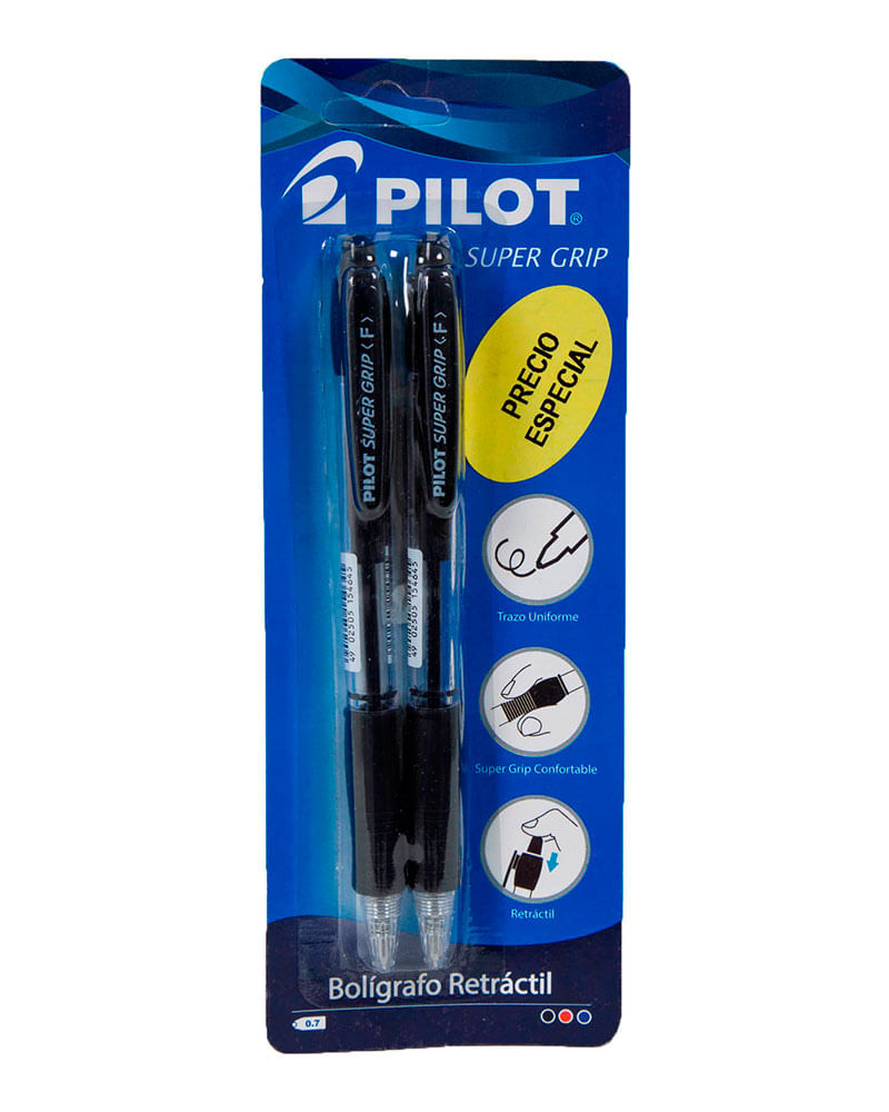 Boligrafo Pilot super grip expositor de 60 unidades NESG , surtidos