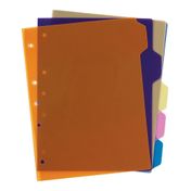 Guía separadora plástica neón 105 x 5 unidades