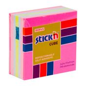 Notas adhesivas Stick'n x 250 hojas, colores neón pastel