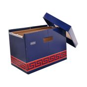 Caja archivadora portátil con diseño precolombino
