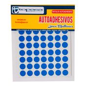 Rótulos multiusos, círculos de color azul