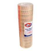 Cinta adhesiva cristalino Pegafan 1/2" de 12 mm x 12 unidades