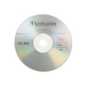 CD-RW Verbatim regrabable de 700 MB x 10 unidades