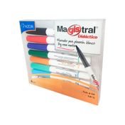 Marcador seco Magistral punta fina x 8 colores