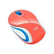 Mouse inalámbrico Logitech mini M187, color coral
