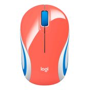 Mouse inalámbrico Logitech mini M187, color coral