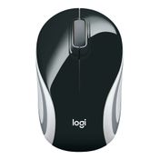 Mouse inalámbrico Logitech mini M187, negro con blanco