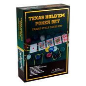 Set de póker Texas Hold 'em 200 fichas con estuche