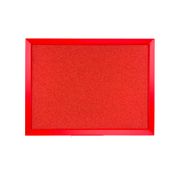 Cartelera de corcho de 60 cm, roja