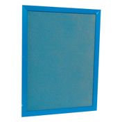 Cartelera de corcho de 60 cm, marco azul