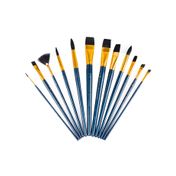 Set de 12 pinceles Royal & Langnickel, taklon negro