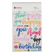 Stickers Rosie's Studio - palabras en relieve