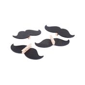 Clip de madera tipo pizarra - diseño mostacho x 4 unidades