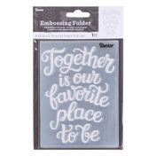 Plantilla de repujado Darice - «Together is our favorite place to be»