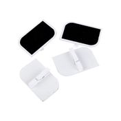 Ganchos de madera con pizarra x 4 uds.