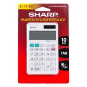Calculadora de bolsillo Sharp EL-377WB, blanca