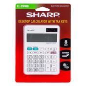 Calculadora profesional de mesa 8 dígitos sharp blanca