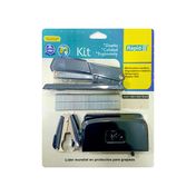 Kit de cosedora, perforadora, sacaganchos y grapas