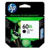 Cartucho de tinta HP 60XL negra Original (CC641WL), 13.5 ml
