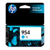 Cartucho de tinta HP 954 Cian Original (L0S50AL), 10 ml