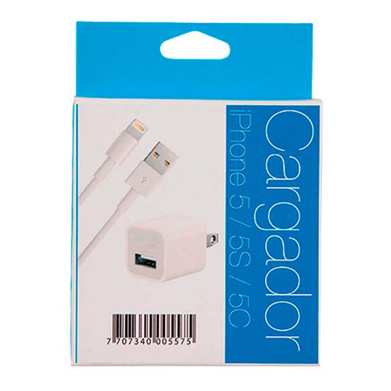 Cargador iPhone 5/5s/5c 3 En 1 Cable Cargador Pared Y Carro