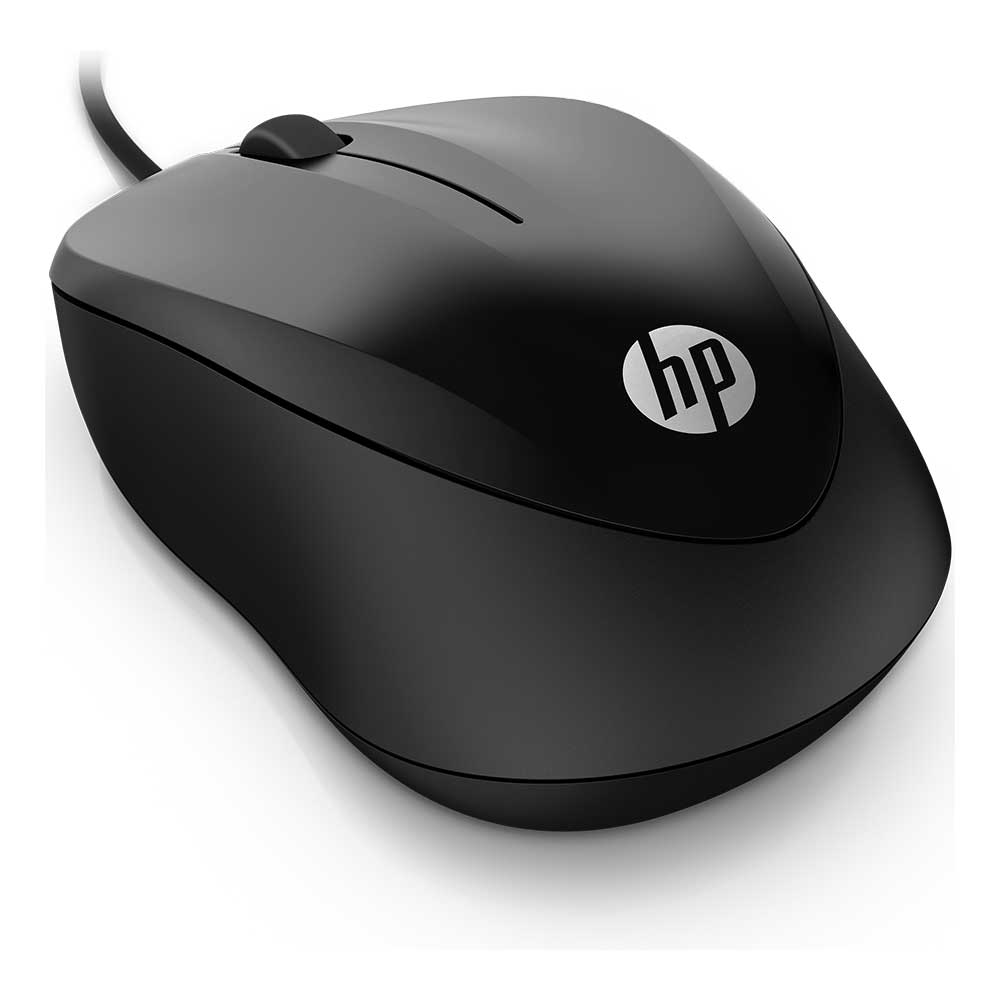 Mouse HP 1000 alámbrico, negro