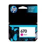 Cartucho de tinta HP 670 Magenta Original (CZ115AL), 4 ml