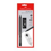 Kit SuperSoft Faber Castell: lápiz grafito x 2 + borrador