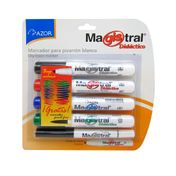 Marcador seco borrable Azor Magistral x 4 unidades + 1 gratis