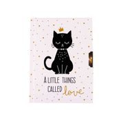 Diario con cerradura, diseño de gato