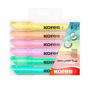 Resaltadores Kores Plus pastel (6 unidades)