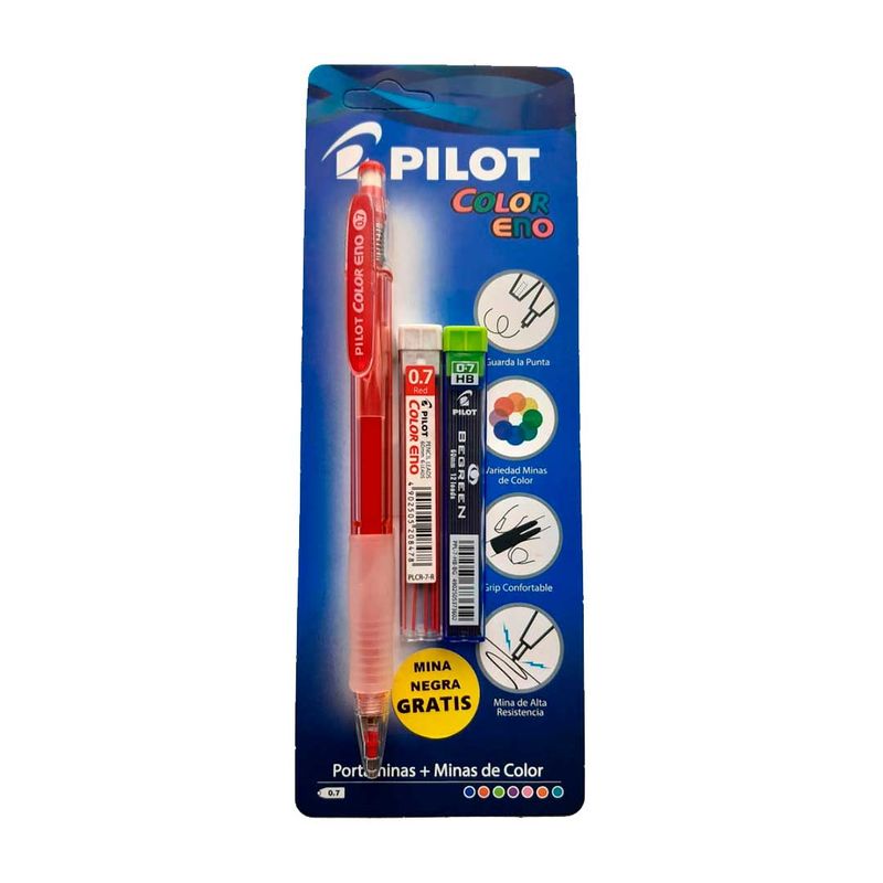 portaminas-pilot-rojo-0-7-mm-eno-minas-de-color-7707324372174